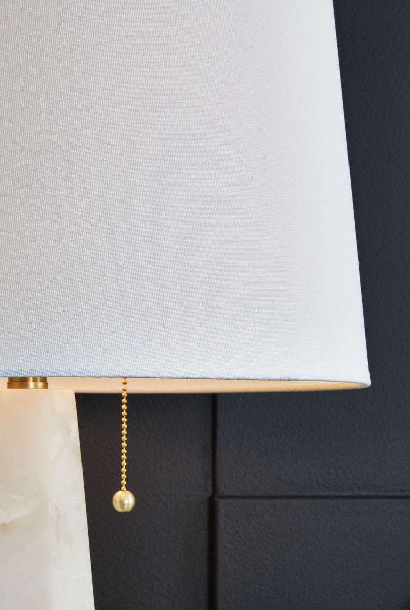 Laurellen - Alabaster Table Lamp - White