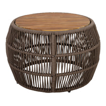 Load image into Gallery viewer, Round Side Table With Rope Frame
