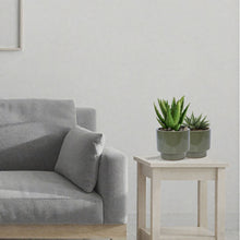 Load image into Gallery viewer, 3 Pieces Ceramic Flowerpot, Planter For Patio, Garden Or Windowsills - Antique Light Green
