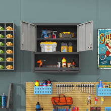 Load image into Gallery viewer, Metal Wall Mounted Tool Storage Cabinet With Locking Door, 1 Shelf &amp; 1 Drawer
