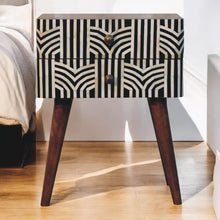 Load image into Gallery viewer, Edessa Bone Inlay Bedside
