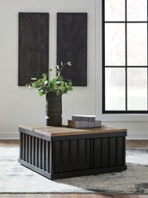 Load image into Gallery viewer, Rylandyn - Lift Top Cocktail Table - Black / Light Brown
