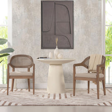 Load image into Gallery viewer, Americana - Mid-Century Modern Cane Back Dining Chair Textured Weave - Taupe Beige

