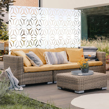 Load image into Gallery viewer, Outdoor &amp; Indoor Metal Privacy Screen, Freestanding Decorative Panels
