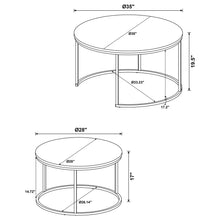 Load image into Gallery viewer, Arrize - 2 Piece Round Nesting Coffee Table Set - Mango Color
