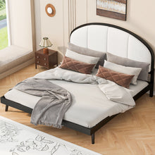 Load image into Gallery viewer, Elegant Modern Upholstered Platform Bed Frame
