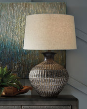 Load image into Gallery viewer, Magan - Metal Table Lamp  - Antique Bronze Finish
