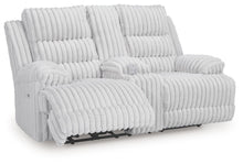 Load image into Gallery viewer, Rhines Falls - Double Reclining Power Loveseat With Console - Alloy
