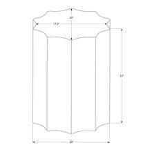 Load image into Gallery viewer, Drum Accent Side Table, Stylish Scalloped Design

