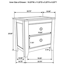 Load image into Gallery viewer, Pelton - 2 Drawer Nightstand - Oak
