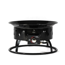 Load image into Gallery viewer, Propane Gas Fire Pit Table, 50000 Btu Round For Outside Patio - Black
