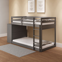 Load image into Gallery viewer, Gaston - Bunk Bed Twin Over Twin With 4 Drawers &amp; 3 Compartments - Gray
