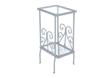 Load image into Gallery viewer, Accent Table, Side Tempered Glass, Transitional - Silver
