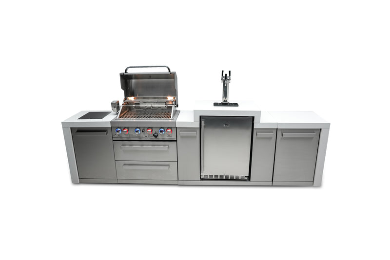 MONT ALPI 4-BURNER DELUXE ISLAND WITH A KEGERATOR-MAi400-DKEG