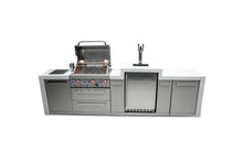Load image into Gallery viewer, MONT ALPI 4-BURNER DELUXE ISLAND WITH A KEGERATOR-MAi400-DKEG
