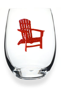 Stemless Wine Glass - Adirondack Chair