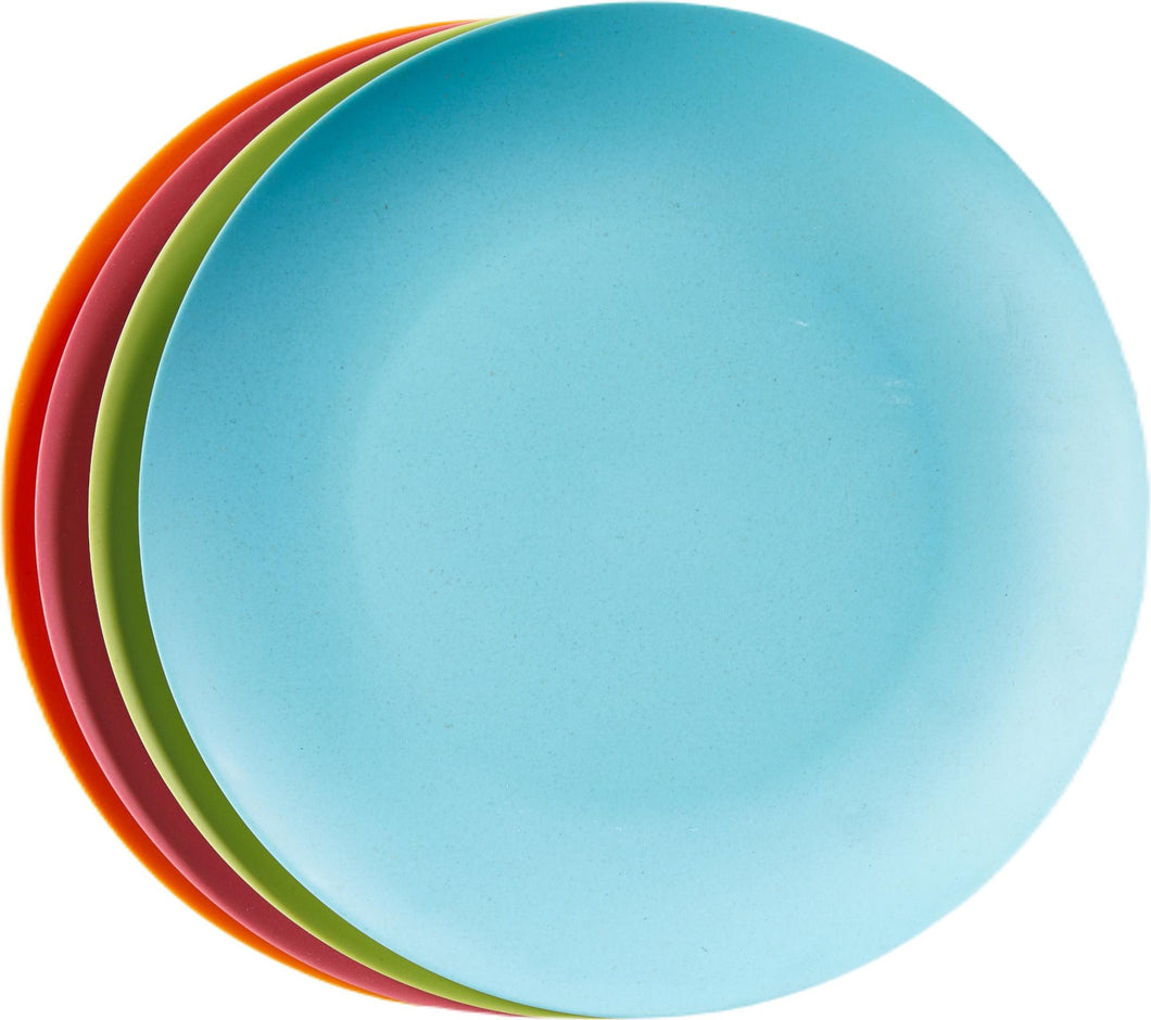 Bamboo Fiber Dinner Plates - Set/4
