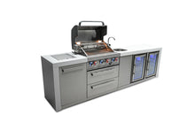 Load image into Gallery viewer, MONT ALPI 4-BURNER DELUXE ISLAND WITH A BEVERAGE CENTER AND FRIDGE CABINET-MAi400-DBEVFC
