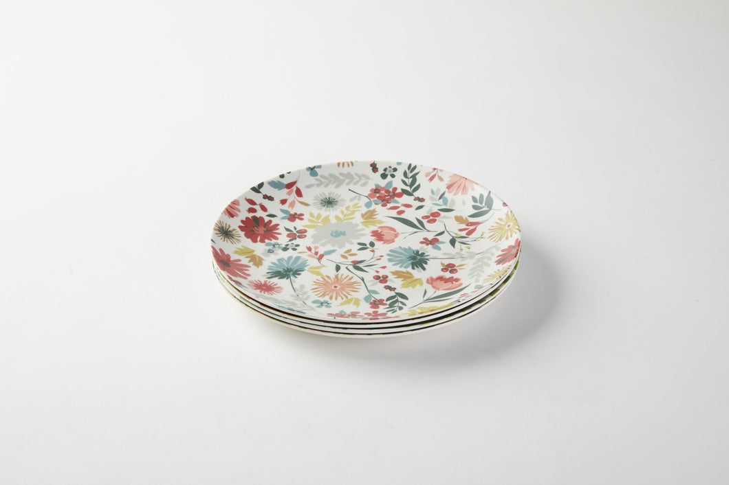 Cottage Garden Salad Plates -Set/4