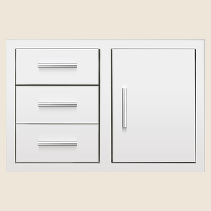 Summerset 33" 3-Drawer & Access Door Combo