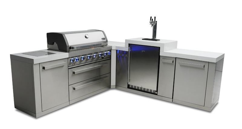 MONT ALPI 6-BURNER ISLAND WITH A KEGERATOR-MAi805-90KEG