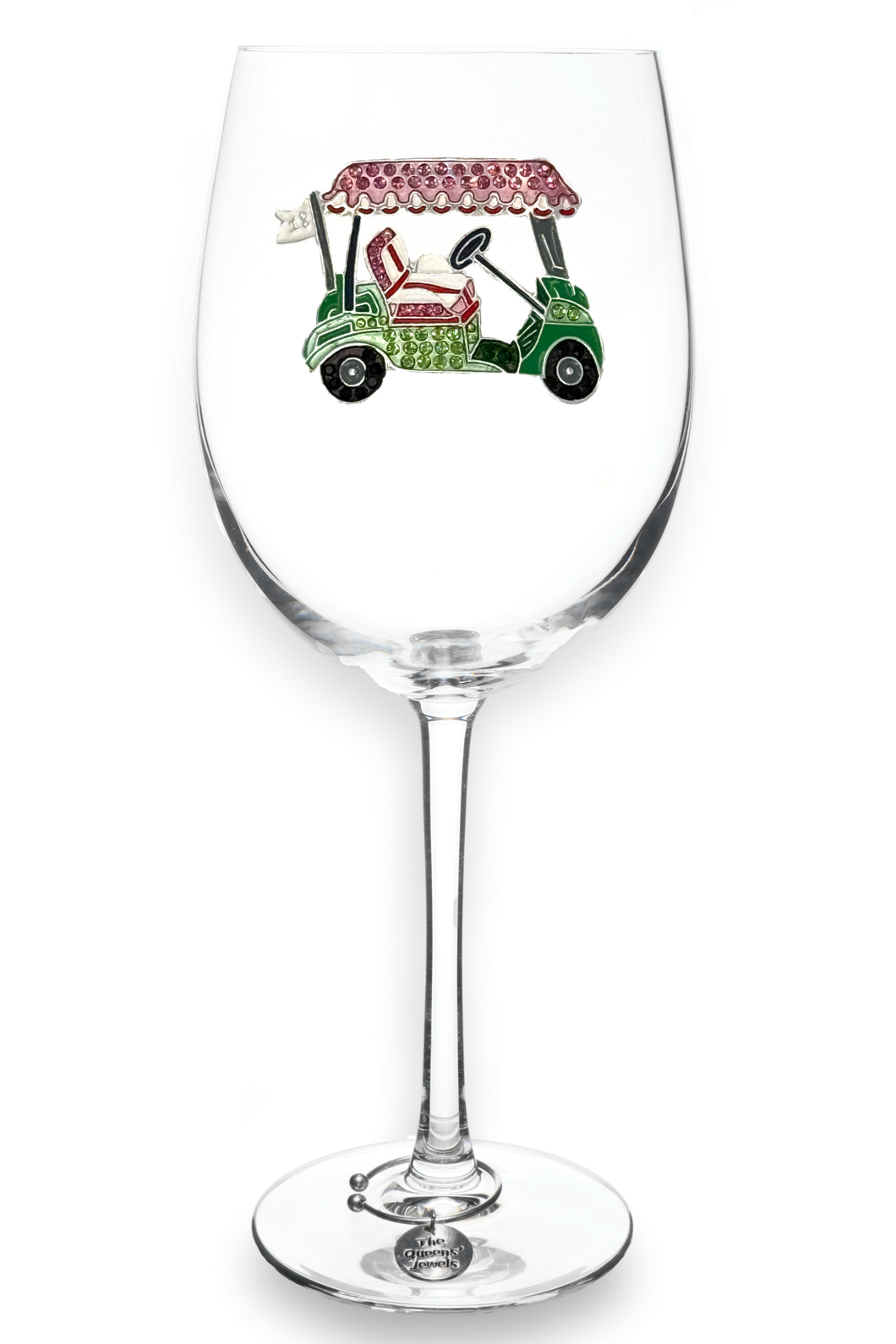 Stemmed Wine Glass - Golf Cart