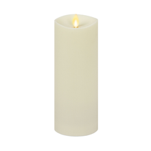 Load image into Gallery viewer, Pearl Ivory Outdoor Flameless Candle Pillar - Melted Top -
