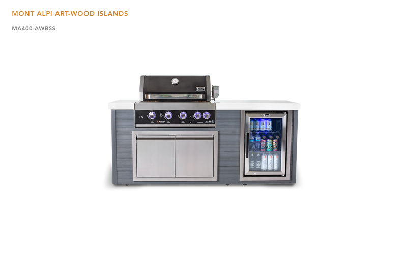 Mont Alpi 4-Burner Artwood Island