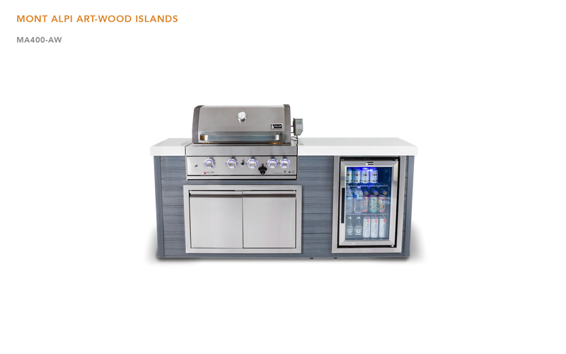 Mont Alpi 4-Burner Artwood Island