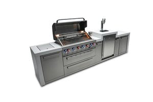 MONT ALPI 6-BURNER DELUXE ISLAND WITH A KEGERATOR-MAi805-DKEG