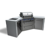 MONT ALPI 4-BURNER DELUXE ISLAND WITH 45-DEGREE CORNERS-MAi400-D45