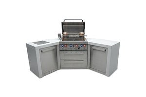 MONT ALPI 4-BURNER DELUXE ISLAND WITH 45-DEGREE CORNERS-MAi400-D45