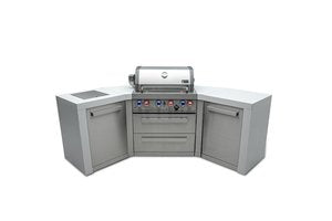 MONT ALPI 4-BURNER DELUXE ISLAND WITH 45-DEGREE CORNERS-MAi400-D45
