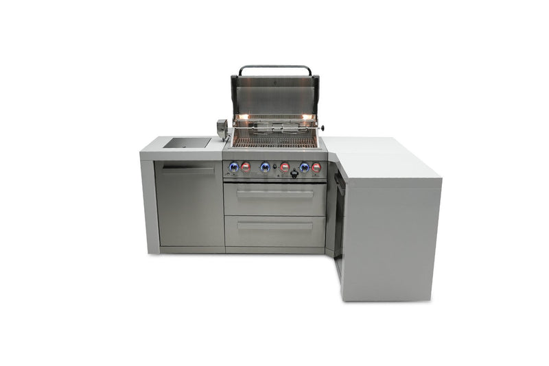 MONT ALPI 4-BURNER DELUXE ISLAND WITH A 90-DEGREE CORNER-MAi400-D90