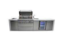 Load image into Gallery viewer, MONT ALPI 6-BURNER DELUXE ISLAND WITH A BEVERAGE CENTER-MAi805-DBEV
