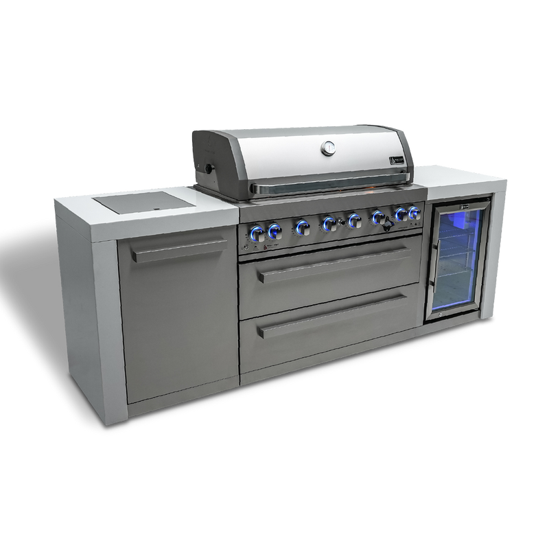 Mont Alpi 805 Deluxe Island with a Fridge Cabinet-MAi805-DFC