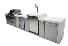 Load image into Gallery viewer, MONT ALPI 4-BURNER DELUXE ISLAND WITH A KEGERATOR AND A BEVERAGE CENTER-MAi400-DKEGBEV

