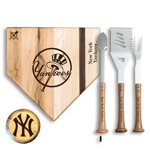 4-Piece Silver Slugger Baseball BBQ Tools