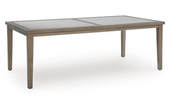 Rainier Ranch RECT Dining Table w/UMB OPT