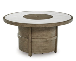 Rainier Ranch Round Fire Pit Table