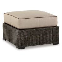 Load image into Gallery viewer, Coastline Bay Outdoor Ottoman with Cushion
