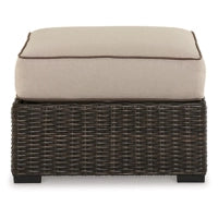 Load image into Gallery viewer, Coastline Bay Outdoor Ottoman with Cushion
