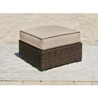 Load image into Gallery viewer, Coastline Bay Outdoor Ottoman with Cushion
