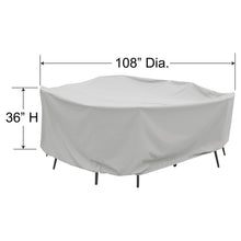 Load image into Gallery viewer, PFC590 - 60" DINING TABLE &amp; CHAIR COVER BY TREAUSRE GARDEN
