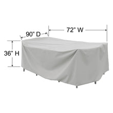 Load image into Gallery viewer, PFC592 - SMALL RECTANGLE DINING &amp; CHAIR COVER BY TREASURE GARDEN
