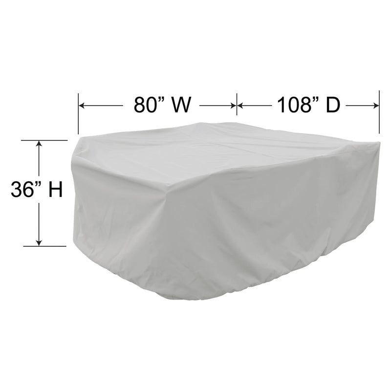 PFC594 - MEDIUM RECTANGLE DINING TABLE & CHAIR COVER BY TREASURE GARDEN