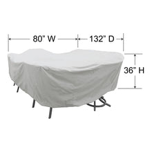 Load image into Gallery viewer, PFC596 - LARGE RECTANGLE DINING TABLE &amp; CHAIR COVER BY TREASURE GARDEN

