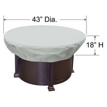 Load image into Gallery viewer, PFC805 - ROUND FIRE PIT / TABLE / OTTOMAN COVER BY TREASURE GARDEN
