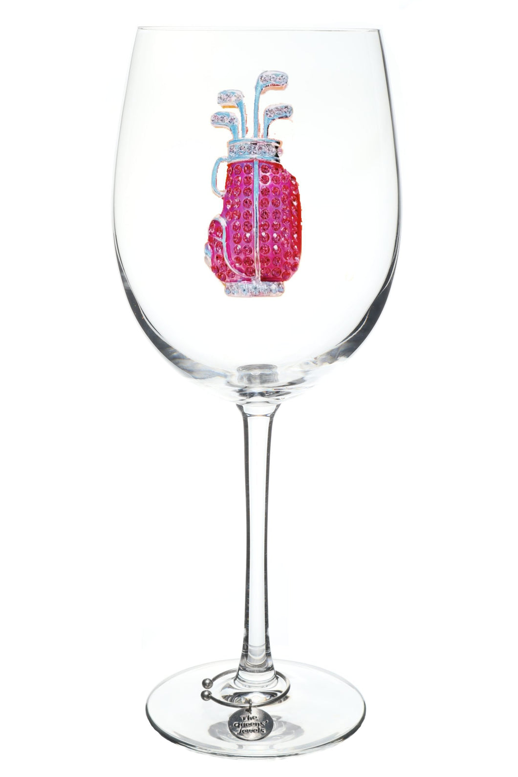 Stemmed Wine Glass - Pink Golf Bag