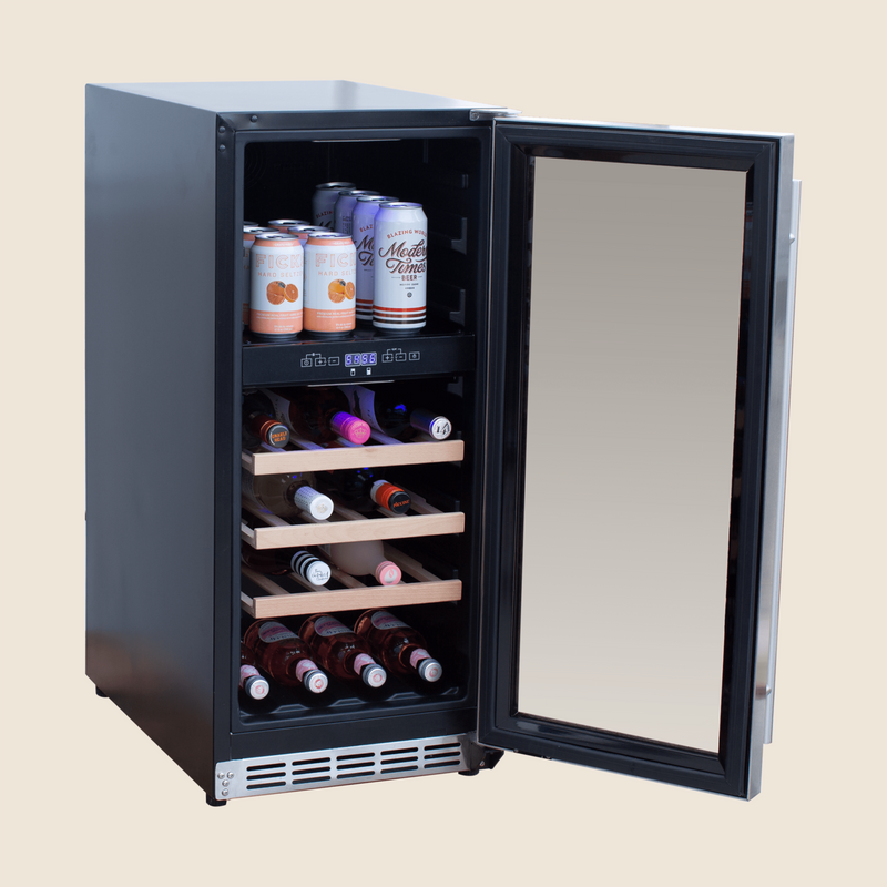 Summerset 15" 3.2 Cu. Outdoor Wine Cooler - Dual Zone